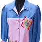 Boho Patchwork Linen Shirt Vintage Charm