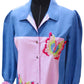 Boho Patchwork Linen Shirt Vintage Charm