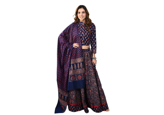 Summer Breeze Printed Cotton Lehenga Choli
