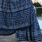 Indigo Whispers Ajrakh Printed Cotton Lehenga Choli