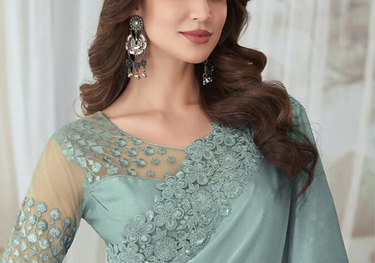 Sunehri Katha Silk Saree